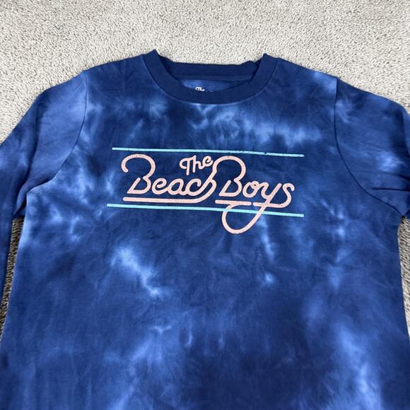 Beach Boys Sweatshirt Mens XL Blue Tie Dye Crewneck Pullover Graphic Band - Picture 3 of 11